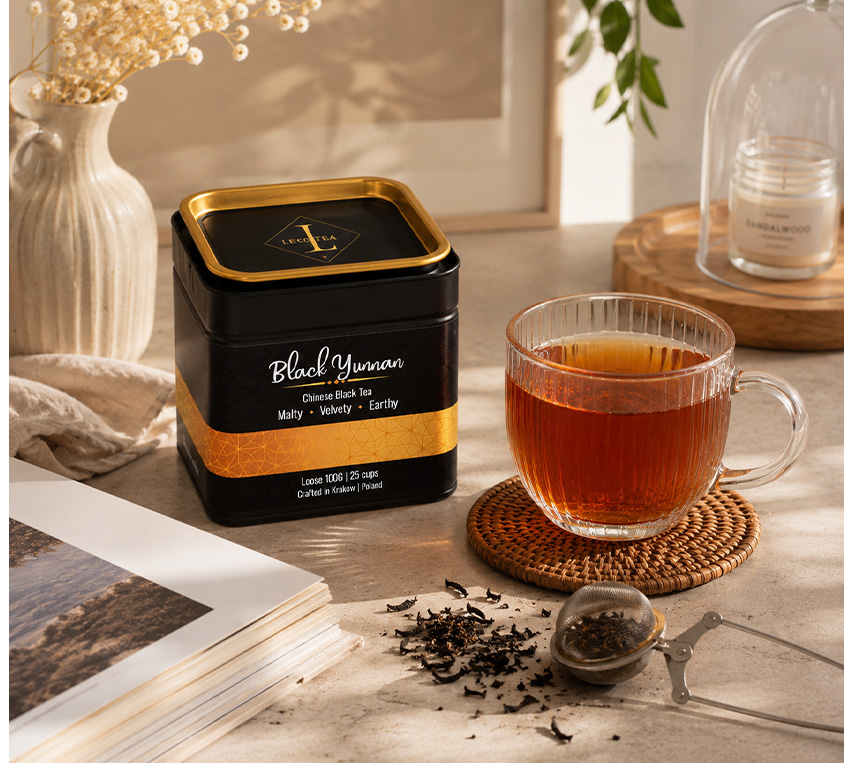 Black Yunnan OP Leo Tea w eleganckiej puszce